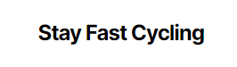 Stay Fast Cycling Review - JetBlack Trainers